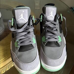 Air Jordan 4 Retro green glow 2015